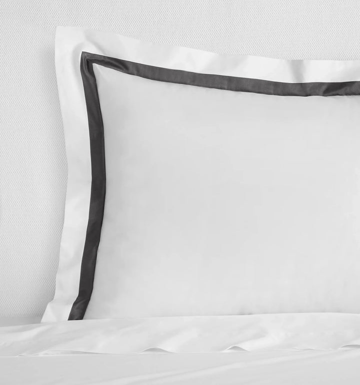 Estate Sham Bedding Style Sferra Charcoal Boudoir 