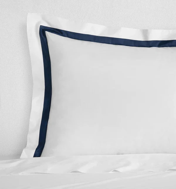 Estate Sham Bedding Style Sferra Navy Boudoir 