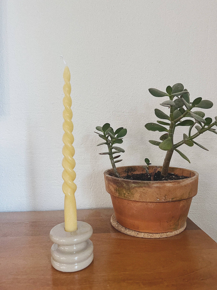 Extra long spiral taper candles Whiskey + Wine 