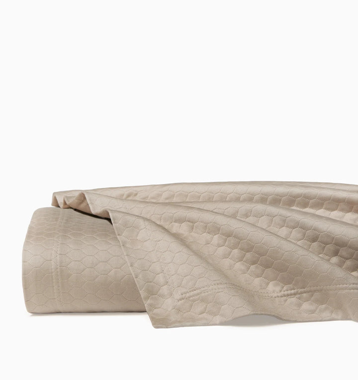 Favo Coverlet Bedding Style Sferra Latte King 