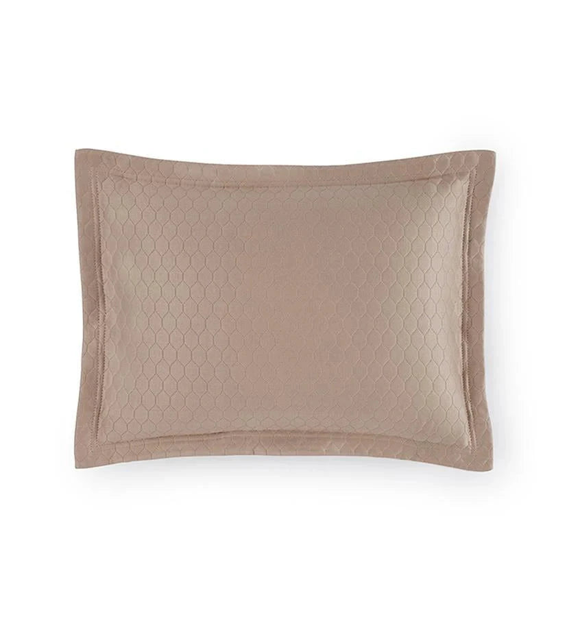 Favo Sham Bedding Style Sferra Latte Euro 