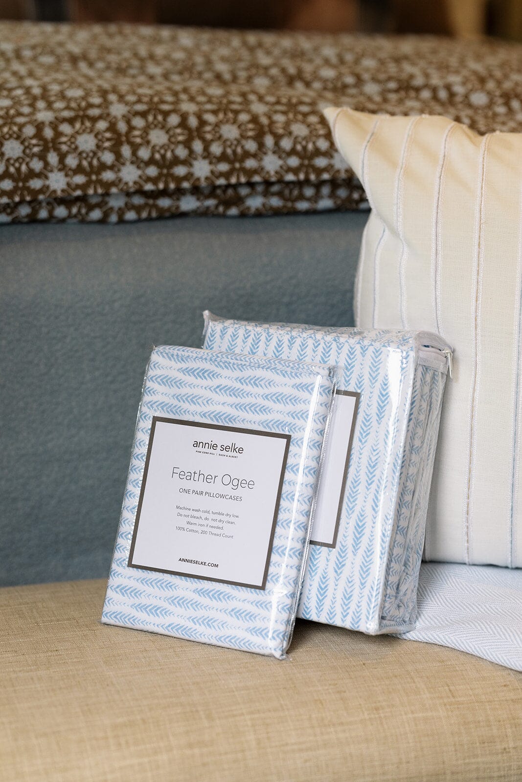 Feather Ogee Sheet Set Bedding Pine Cone Hill 