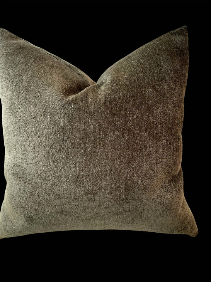 Felicity Solid Throw Pillow (22 inch) with Feather Insert Dahlia & Grace pillows 