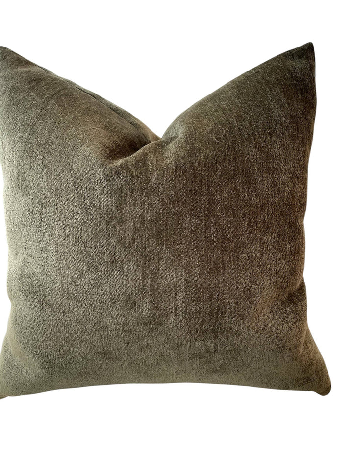 Felicity Solid Throw Pillow (22 inch) with Feather Insert Dahlia & Grace pillows 