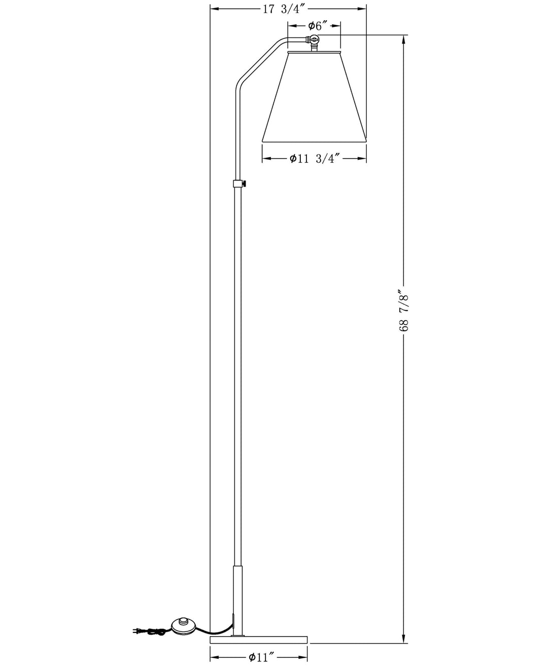Fin Floor Lamp Lighting Flow Decor 