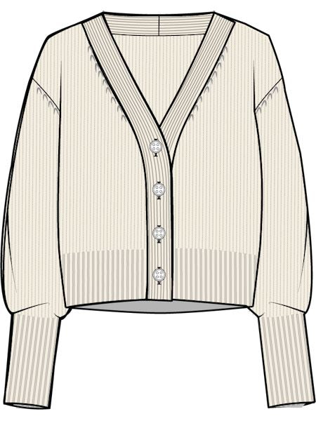 Fine Gauge Sweater Cardigan Loungewear Eberjey Small Almond Heather 