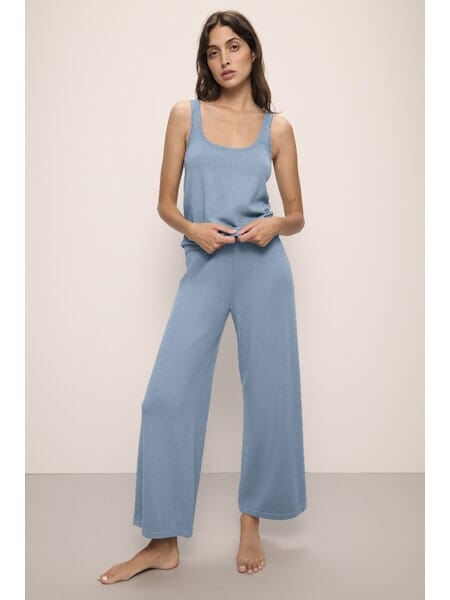 Fine Gauge Sweater Pant Loungewear Eberjey Small Faded Denim 