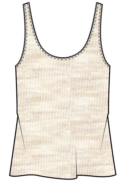 Fine Gauge Tank Sweater Loungewear Eberjey Small Almond Heather 