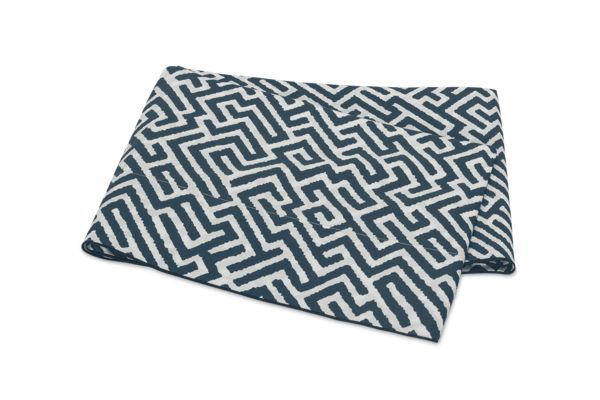 Gabriel Flat Sheet Bedding Style Matouk Indigo Twin 