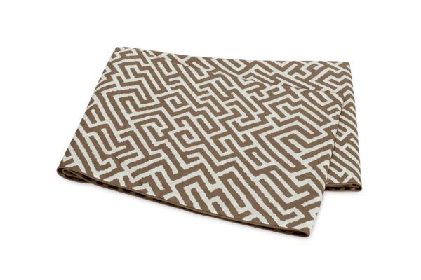 Gabriel Flat Sheet Bedding Style Matouk Mocha Twin 
