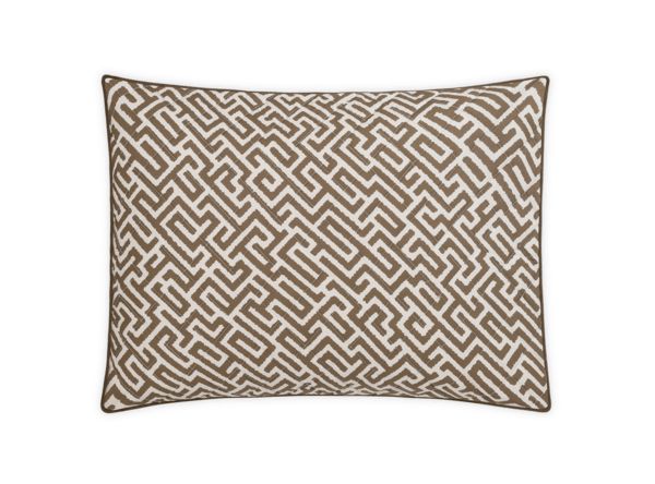Gabriel Quilted Sham Bedding Style Matouk Mocha Quilted Boudoir 