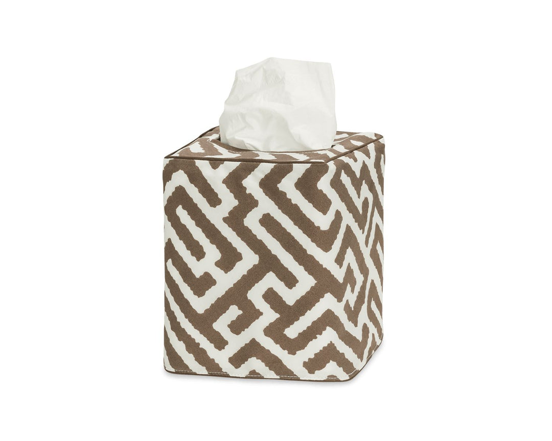 Gabriel Tissue Box Cover Bath Accessories Matouk Mocha 