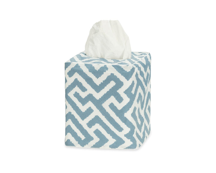 Gabriel Tissue Box Cover Bath Accessories Matouk Stony Blue 