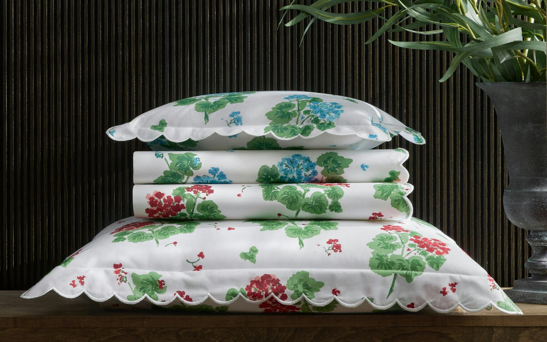 Geranium Flat Sheet Bedding Style Matouk 