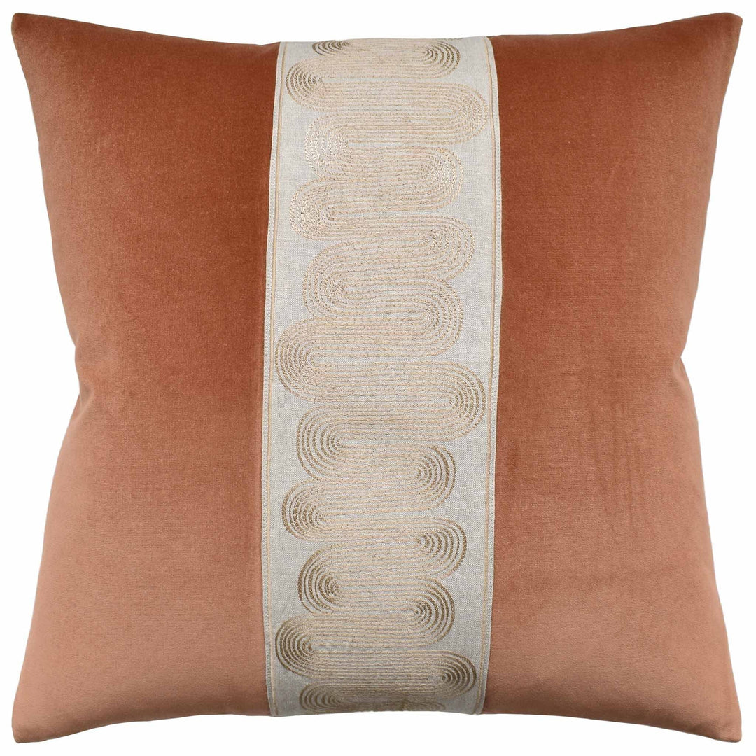 Giorgio Linen Ischia Pillow 22" Decorative Pillow Ryan Studio Camel 