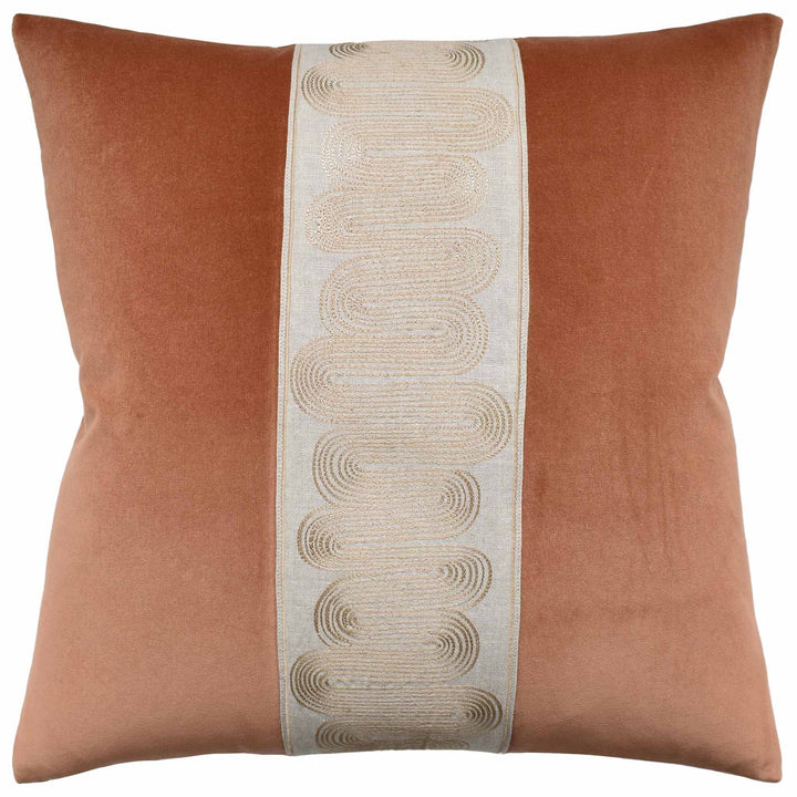 Giorgio Linen Ischia Pillow 22" Decorative Pillow Ryan Studio Camel 