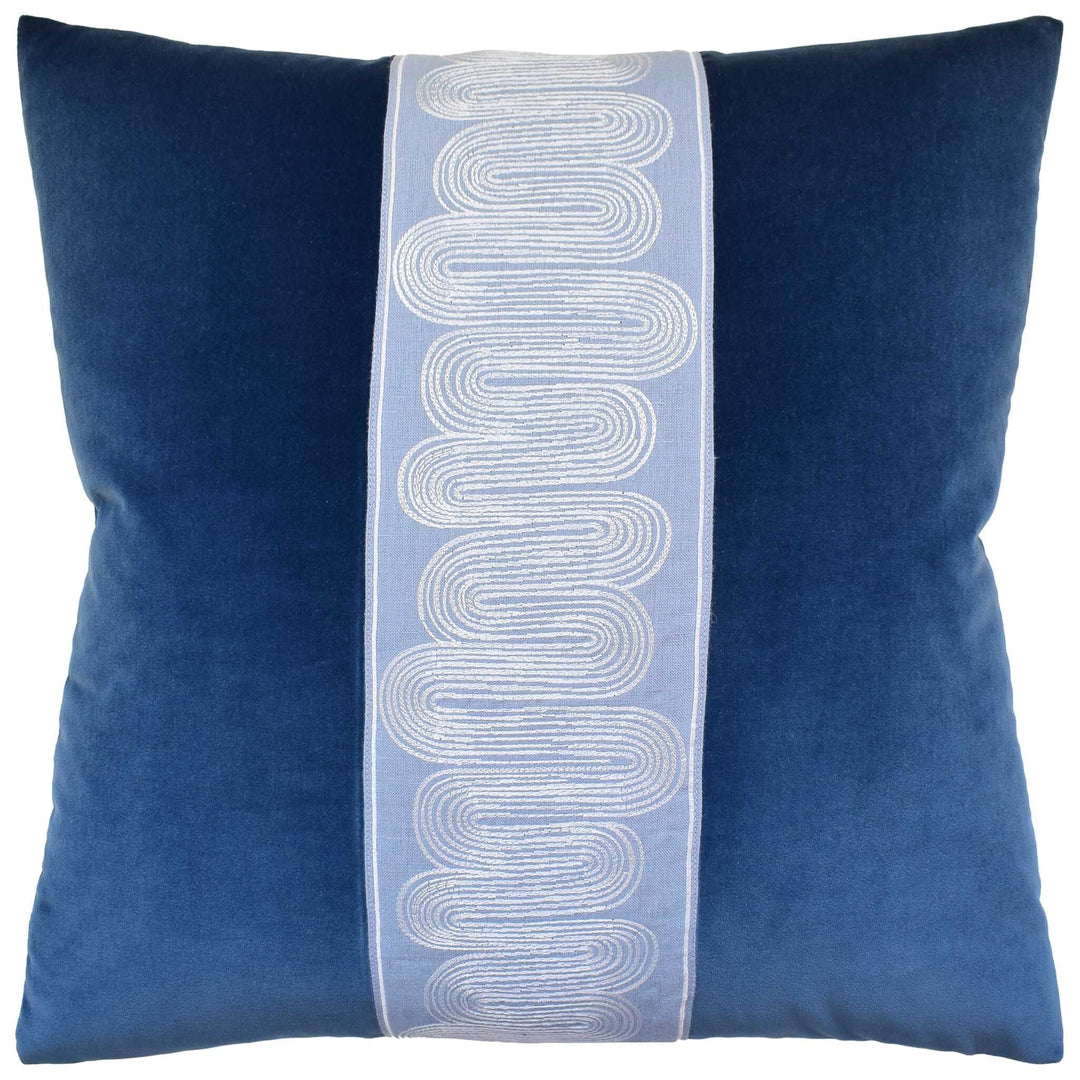 Giorgio Linen Ischia Pillow 22" Decorative Pillow Ryan Studio Chambray 
