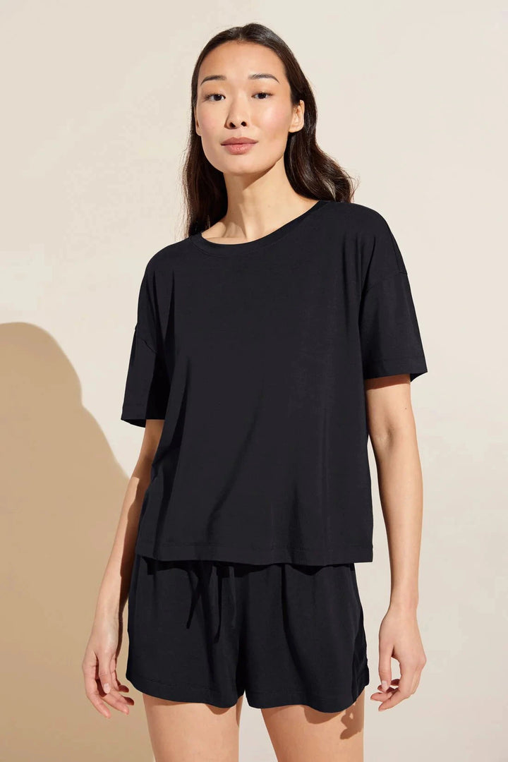 Gisele Everyday T-Shirt Sleepwear & Loungewear Eberjey Small Black 