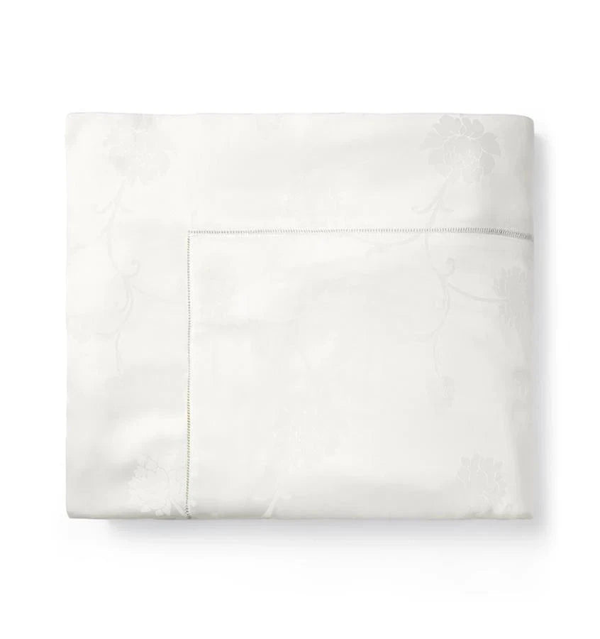 Giza 45 Jacquard Duvet Cover Bedding Style Sferra Ivory King 