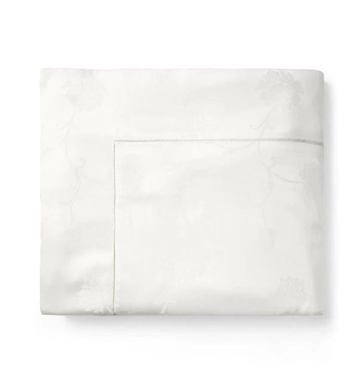 Giza 45 Jacquard Duvet Cover Bedding Style Sferra Ivory King 