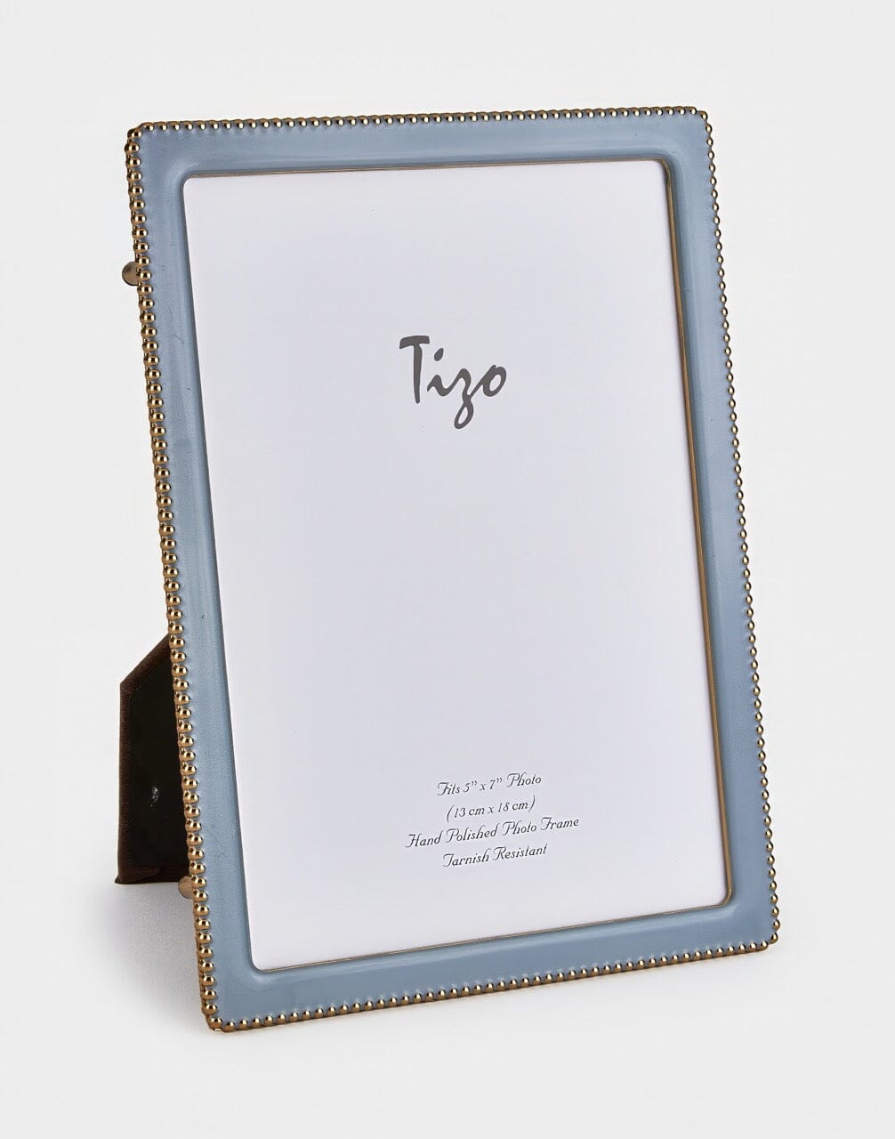 Gold Beaded Enamel Frame Gifts Tizo Baby Blue 4x6 