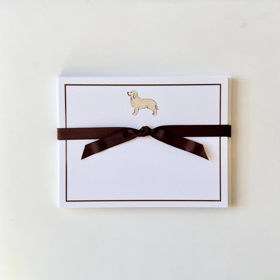 Golden Retriever - Flat Note Cards Georgetown Paperie 