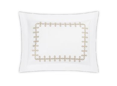 Gordian Knot Flat Sheet Bedding Style Matouk Truffle Full/Queen 