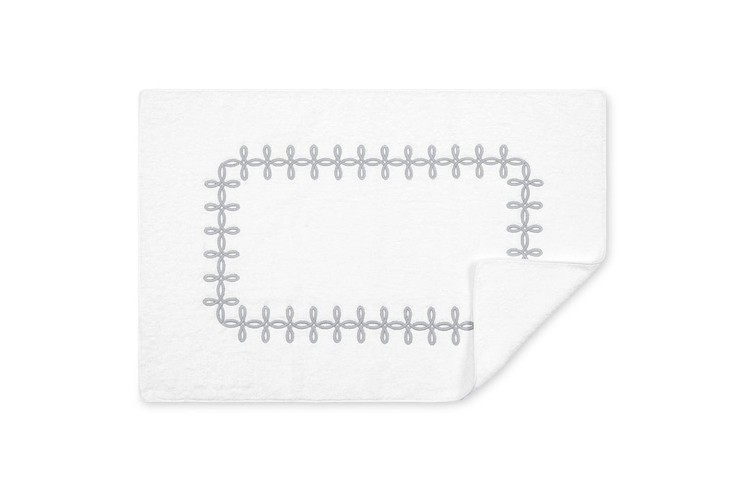 Gordian Knot Tub Mat Bath Linens Matouk Silver 