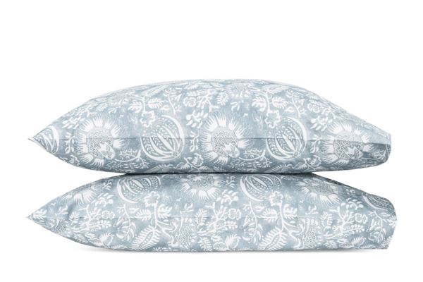 Granada Standard Pillowcase-Pair Bedding - Shams Matouk Hazy Blue 