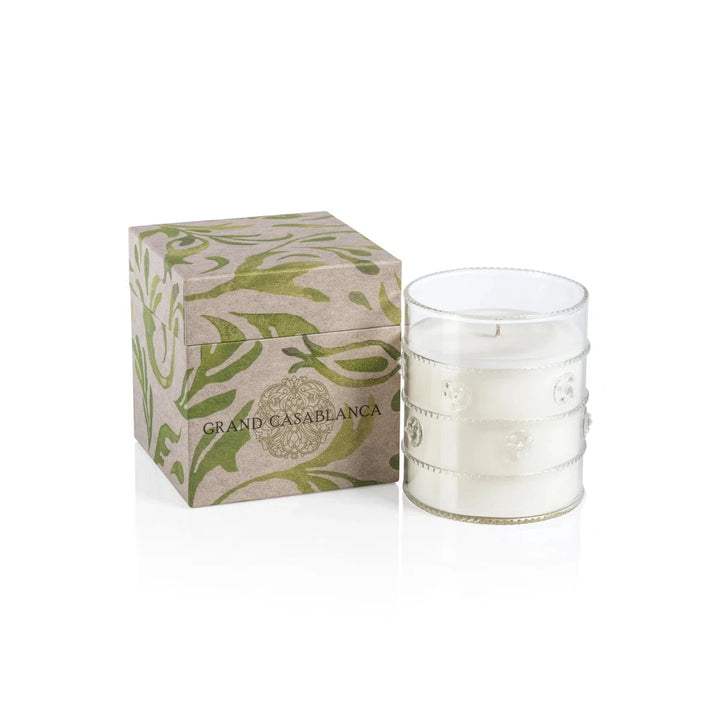 Grand Casablanca Candle - Water Lotus Home Fragrance Zodax 12 oz 