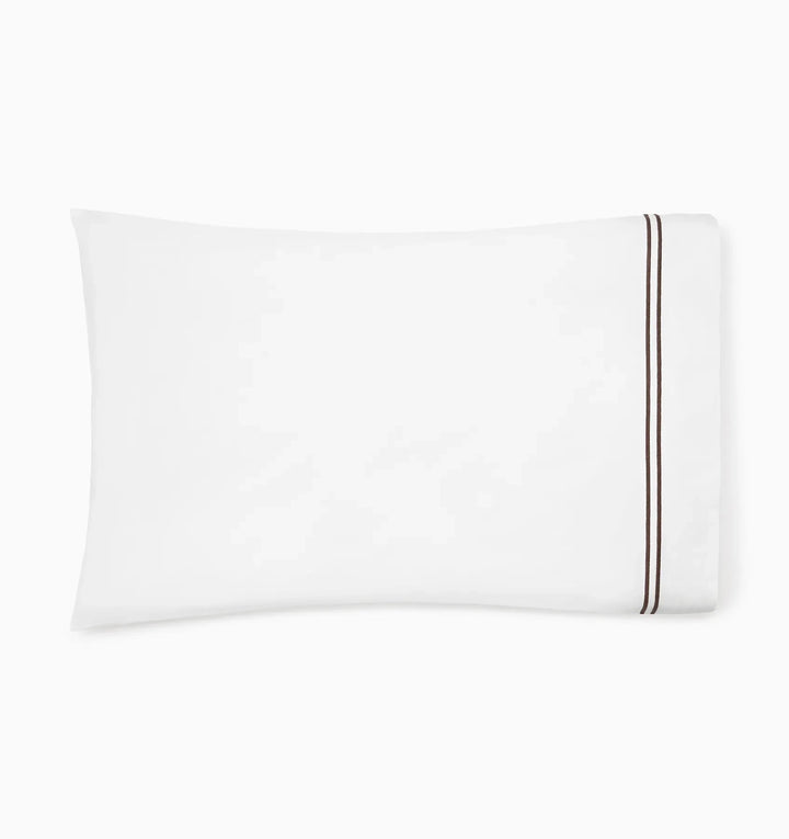 Grande Hotel Pillowcases - pair Bedding Style Sferra Mocha Standard 