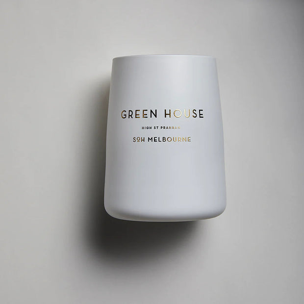 Green House White Matte Candle Candle SOH Melbourne 