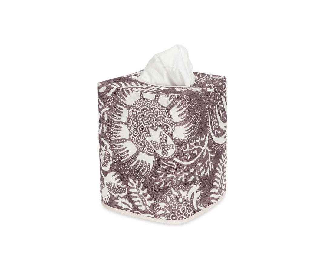 Grenada Tissue Box Cover Bath Accessories Matouk Chestnut 