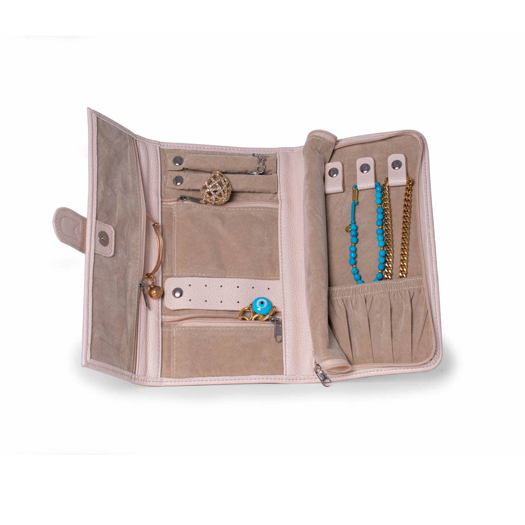 Hayley Jewelry Clutch - Cream BeyBerk International 