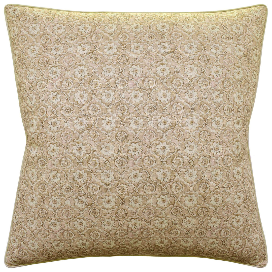 Holly Trellis Pillow Decorative Pillow Ryan Studio Beige 22x22 