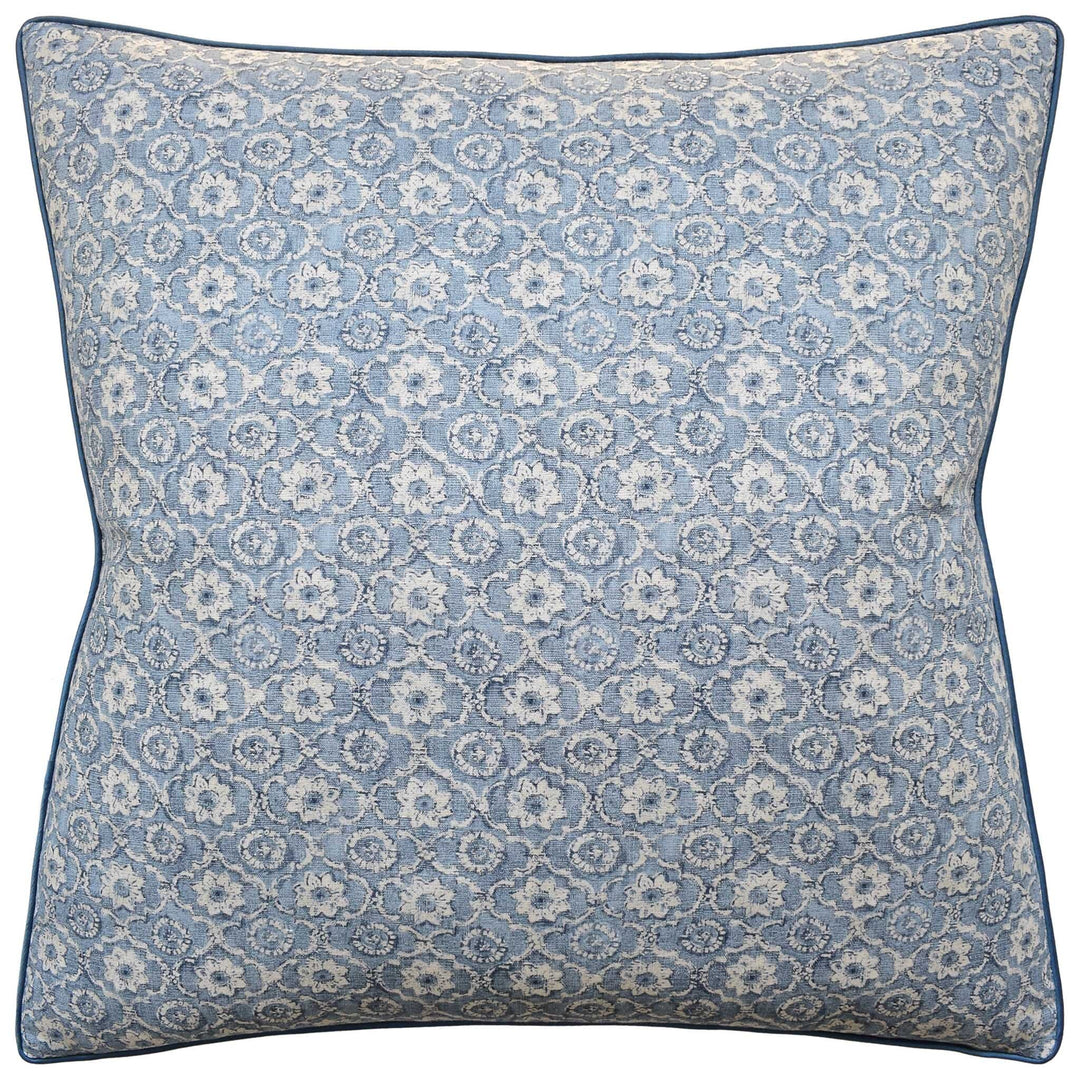 Holly Trellis Pillow Decorative Pillow Ryan Studio Blue 22x22 
