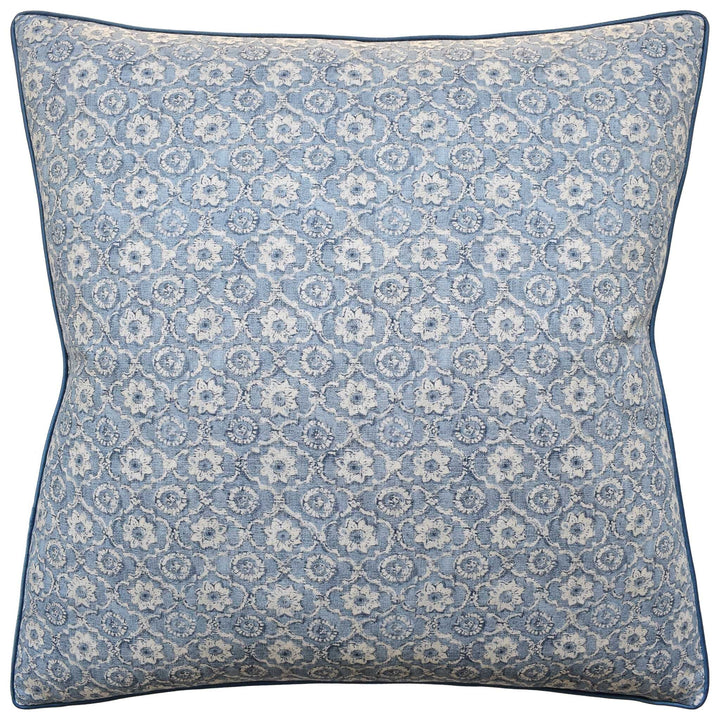 Holly Trellis Pillow Decorative Pillow Ryan Studio Blue 22x22 