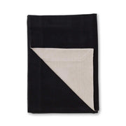 Hudson Alpaca Throw Throw Alicia Adams Black/Light Taupe 