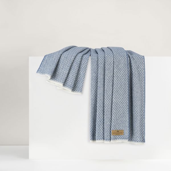 Hudson Valley Throw Throw Lands Downunder Chambray 