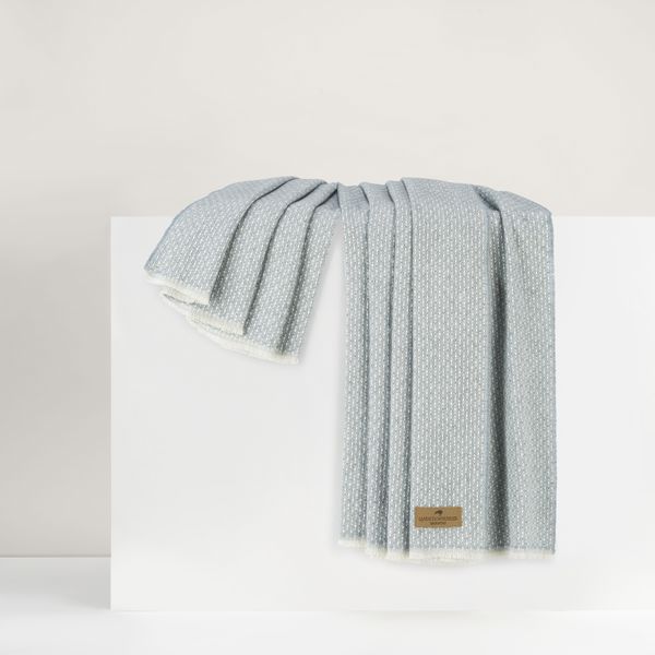 Hudson Valley Throw Throw Lands Downunder Crystal Blue 