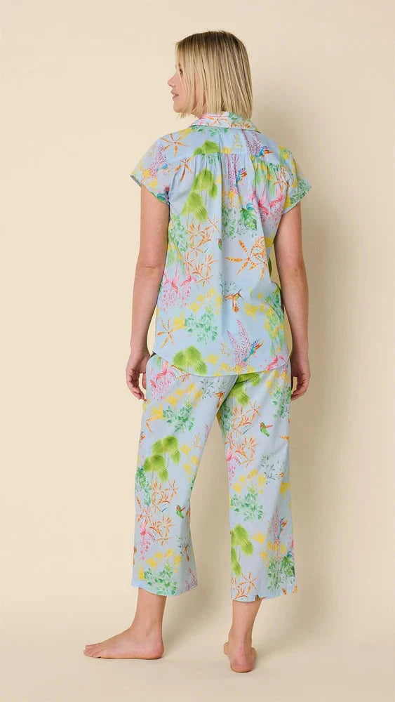 Hummingbird Voile Capri Set Sleepwear Cats Pajamas 