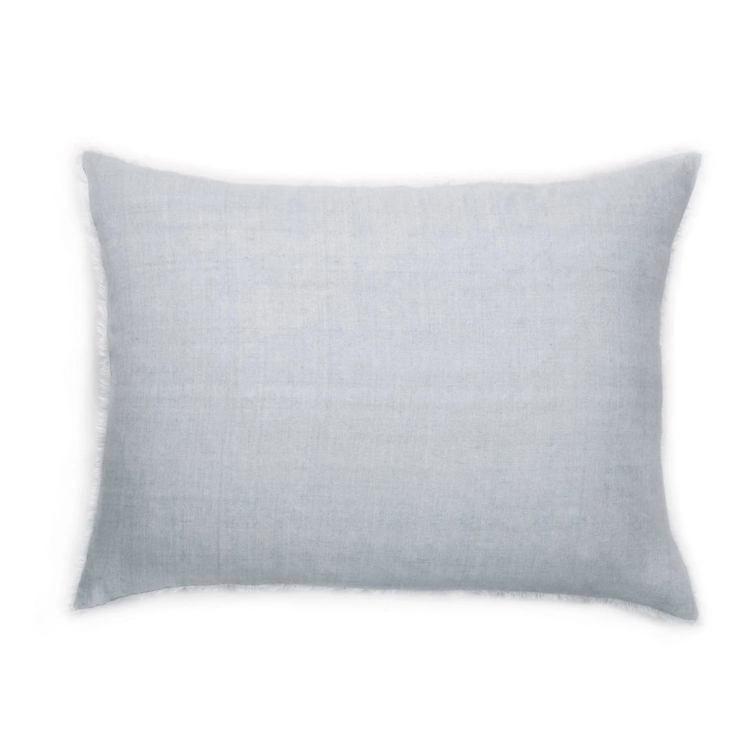 Hunter Big Pillow with Insert Bedding Style Pom Pom at Home Light Blue 