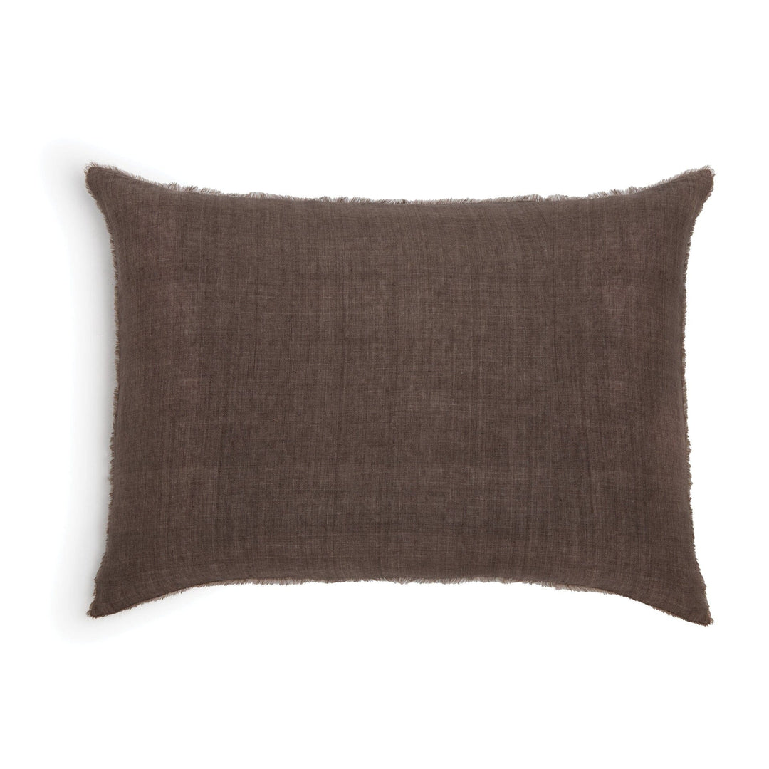 Hunter Big Pillow with Insert Bedding Style Pom Pom at Home Walnut 