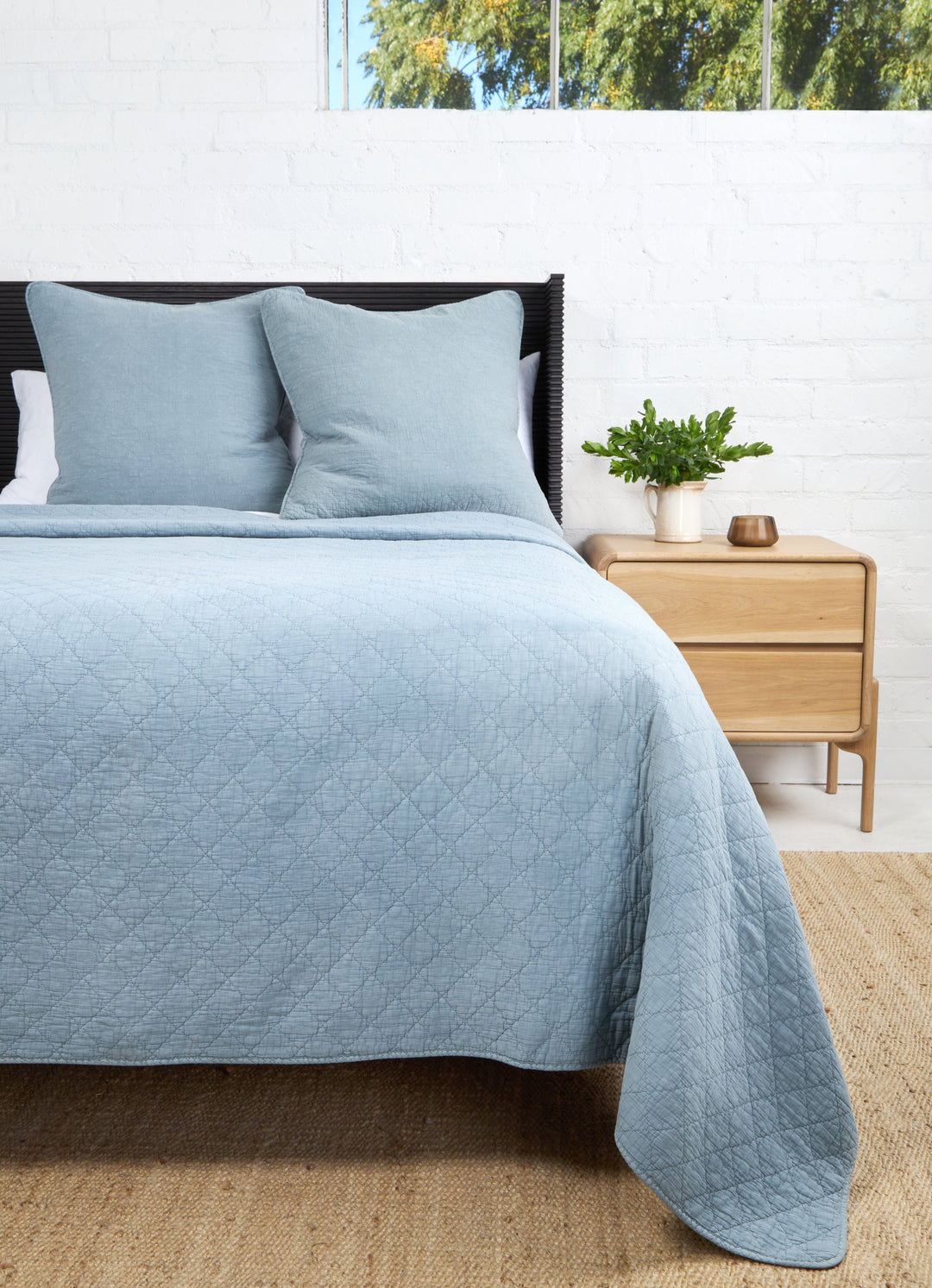 Huntington Large Euro Sham Bedding Style Pom Pom at Home 