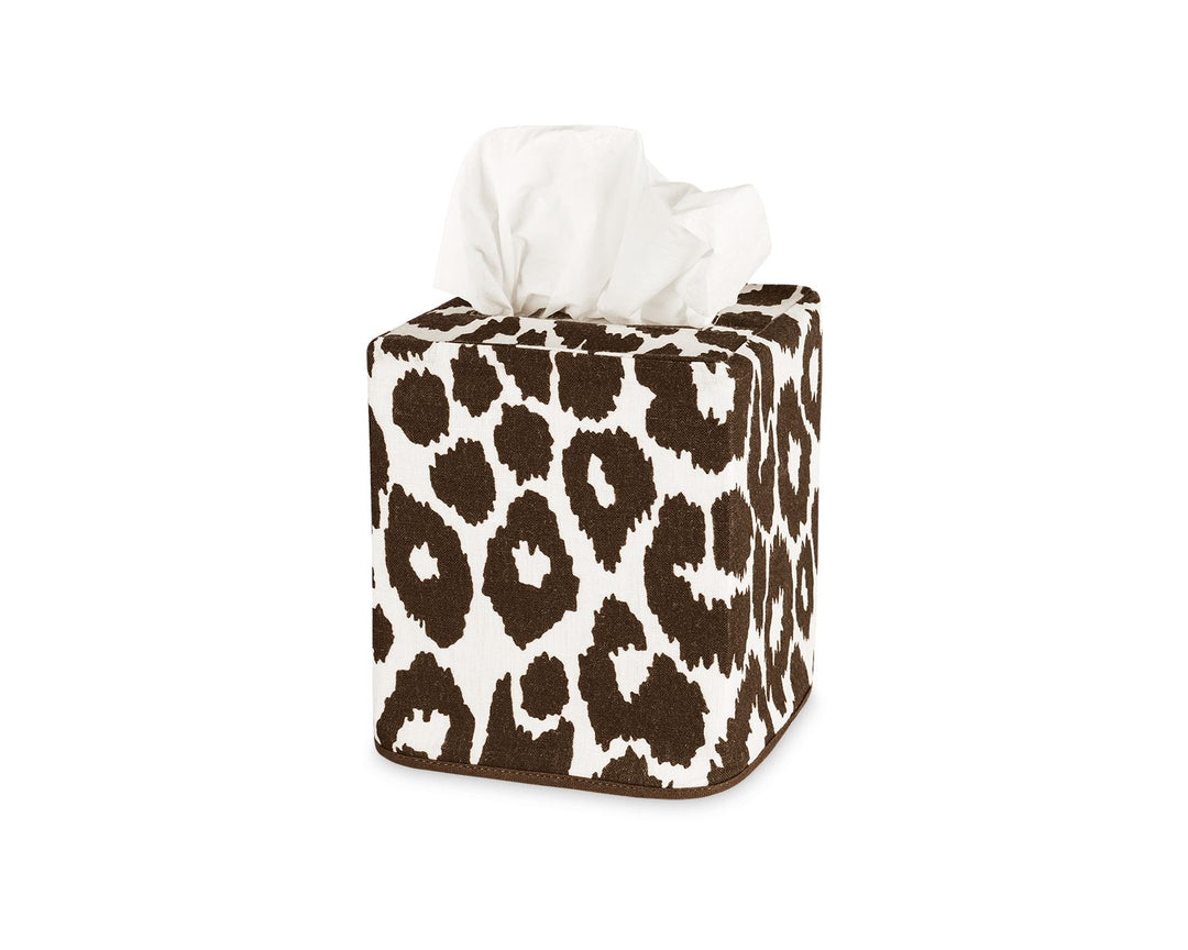 Iconic Leopard Tissue Box Cover Bathroom Accessories Matouk 