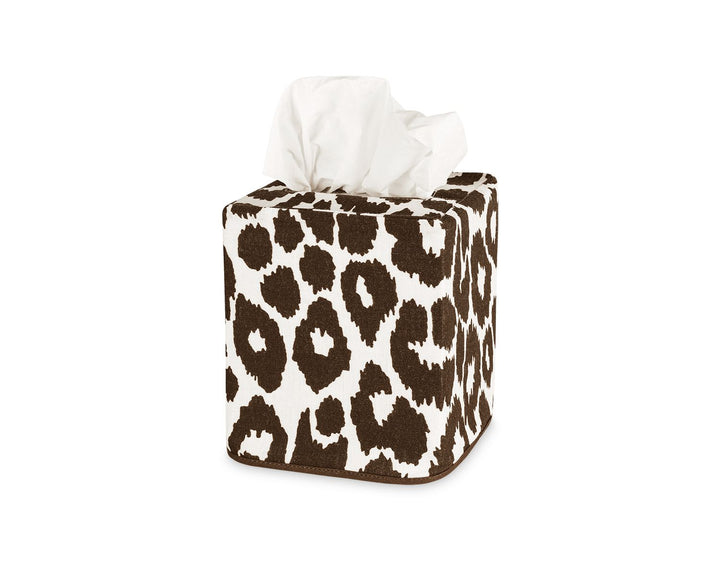 Iconic Leopard Tissue Box Cover Bathroom Accessories Matouk 