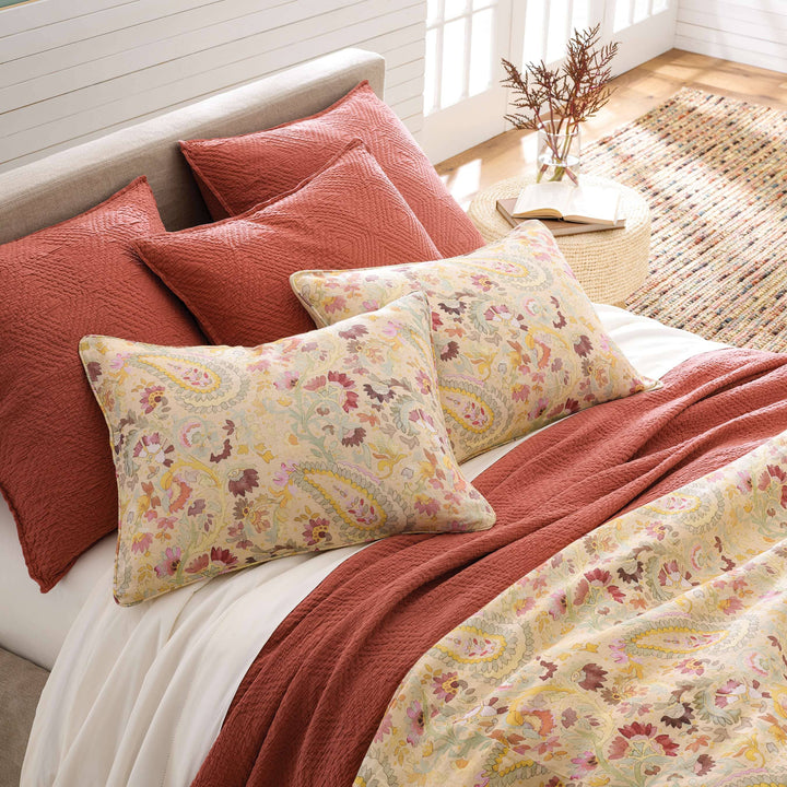 Ines Linen Euro Sham Bedding Style Pine Cone Hill 