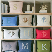 Initial and Insignia Decorative Pillow Bedside Manor 