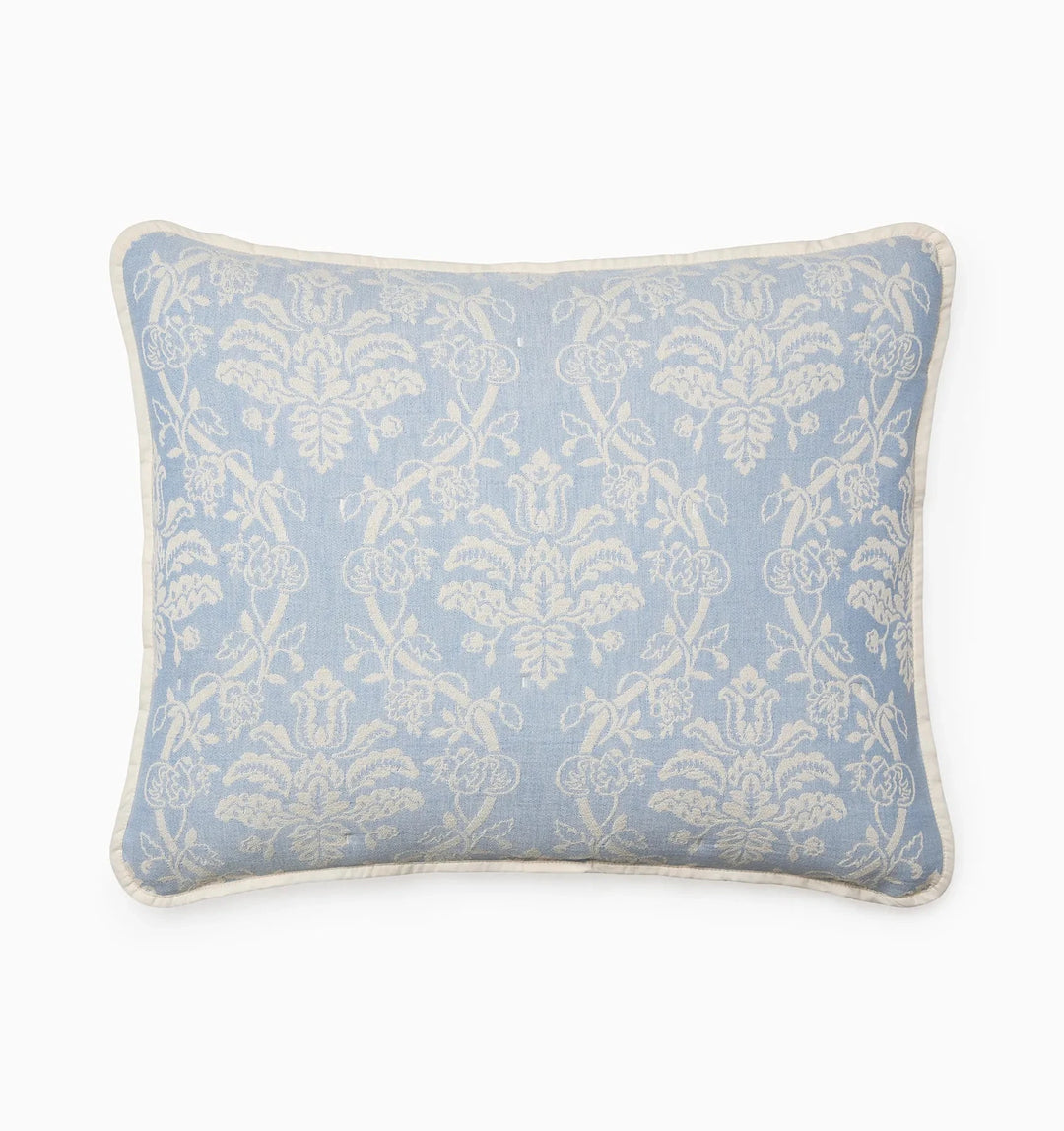 Isabella Quilted Sham Bedding Style Sferra Ivory/Sea Standard 