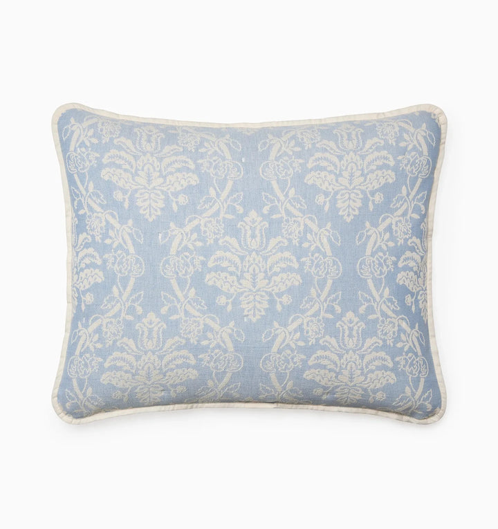 Isabella Quilted Sham Bedding Style Sferra Ivory/Sea Standard 